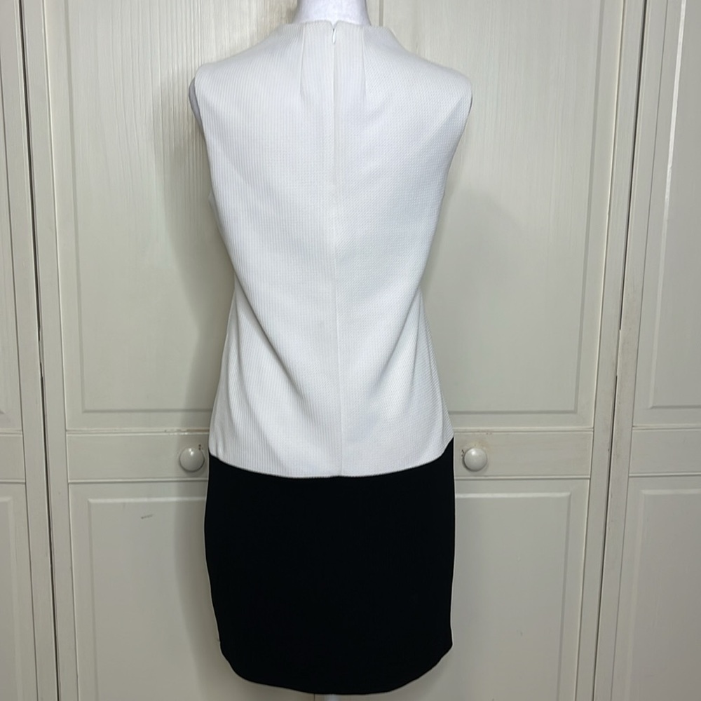 METAPHOR Women's White and Black Color Block Slee… - image 5